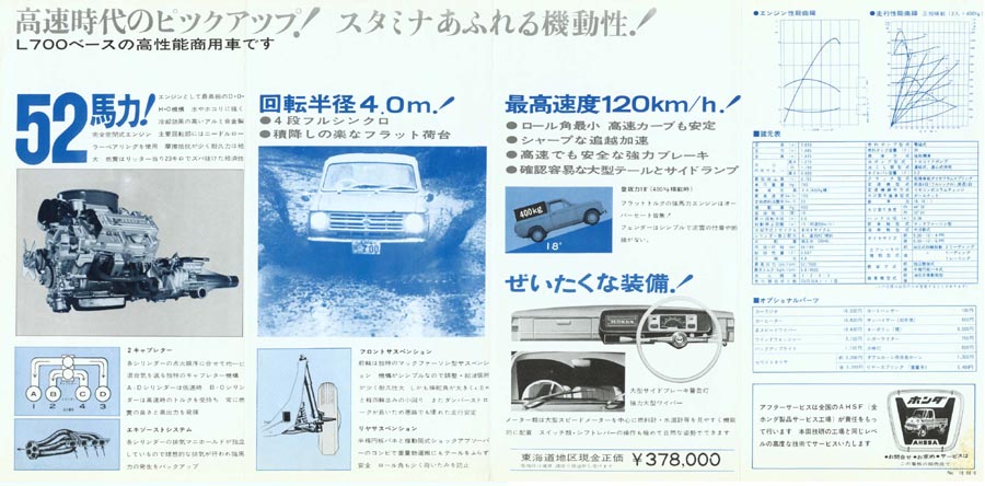 Honda P800 Brochure Page 2