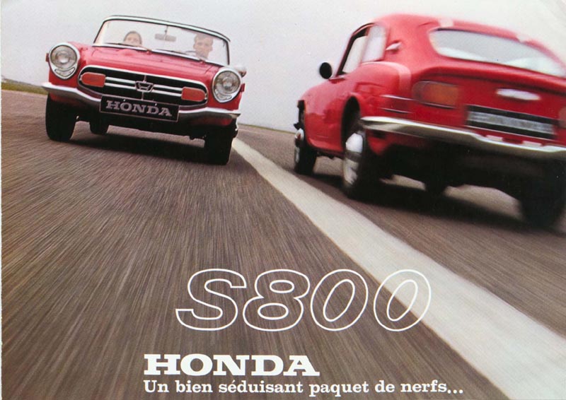 Honda S800 Brochure Page 1