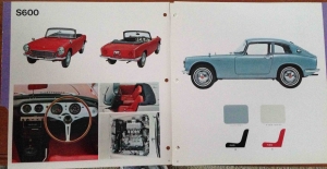 1965 Honda JDM Dealer Showroom Sales Catalog S600